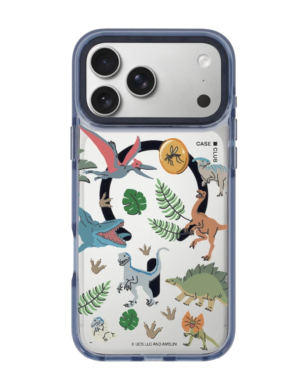 iphone 17 pro max clear blue magsafe jurassic cute dinosaur