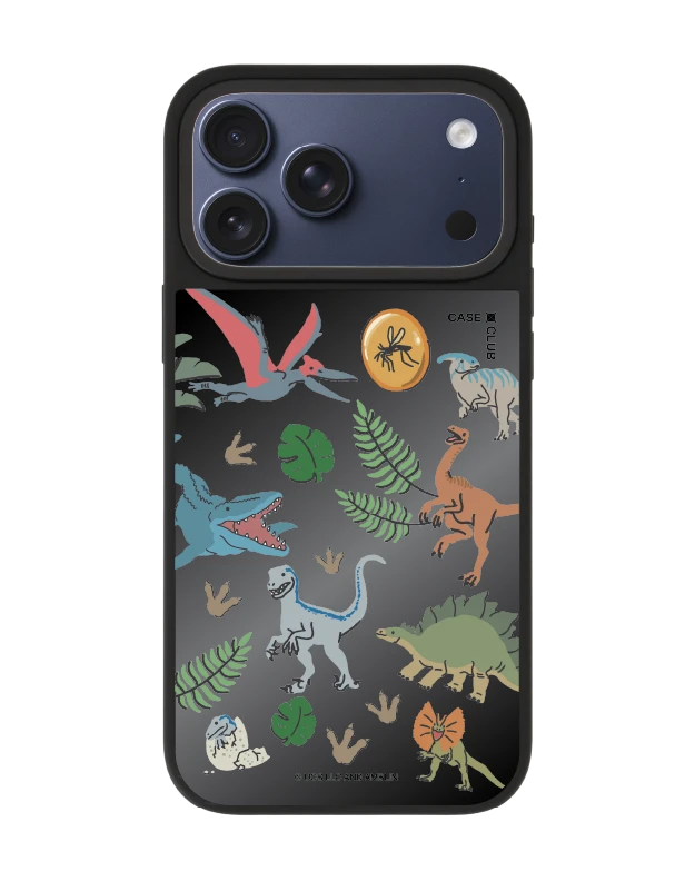 เคสกระจก iphone 17 pro max matte magsafe jurassic cute dinosaur