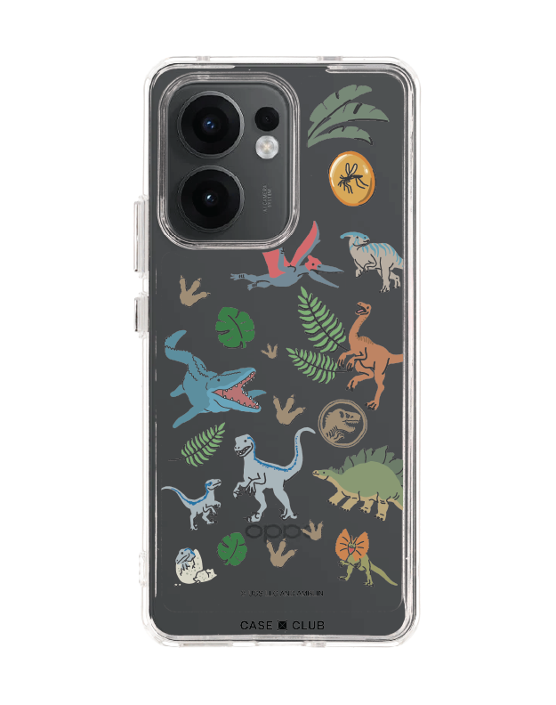 เคสใส oppo reno 13f jurassic cute dinosaur