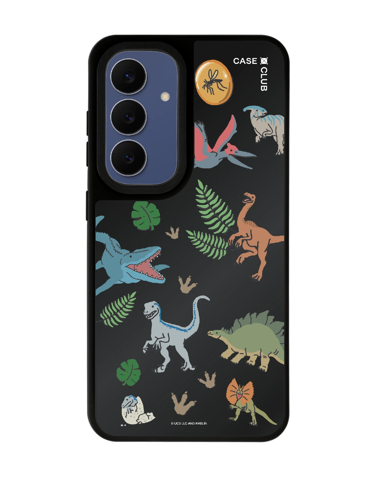 เคสกระจกดำ samsung s24 matte magsafe jurassic cute dinosaur