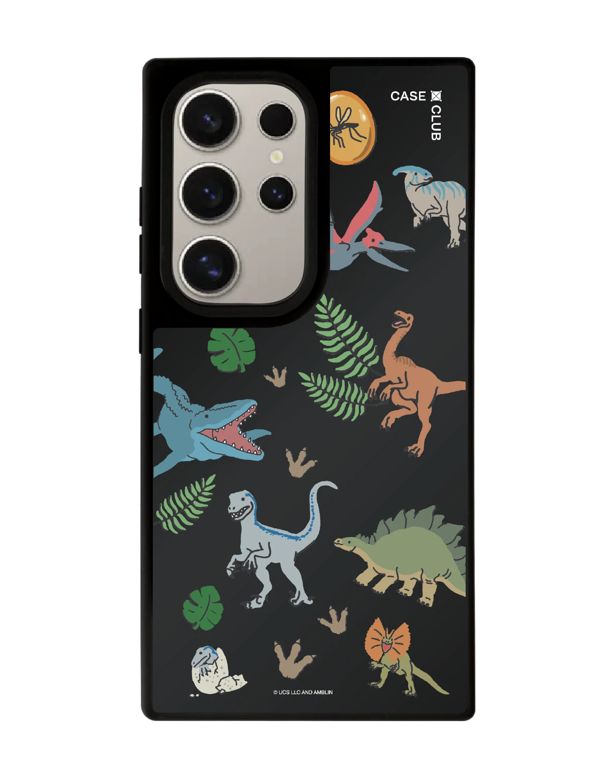 เคสกระจกดำ samsung s24 ultra matte magsafe jurassic cute dinosaur