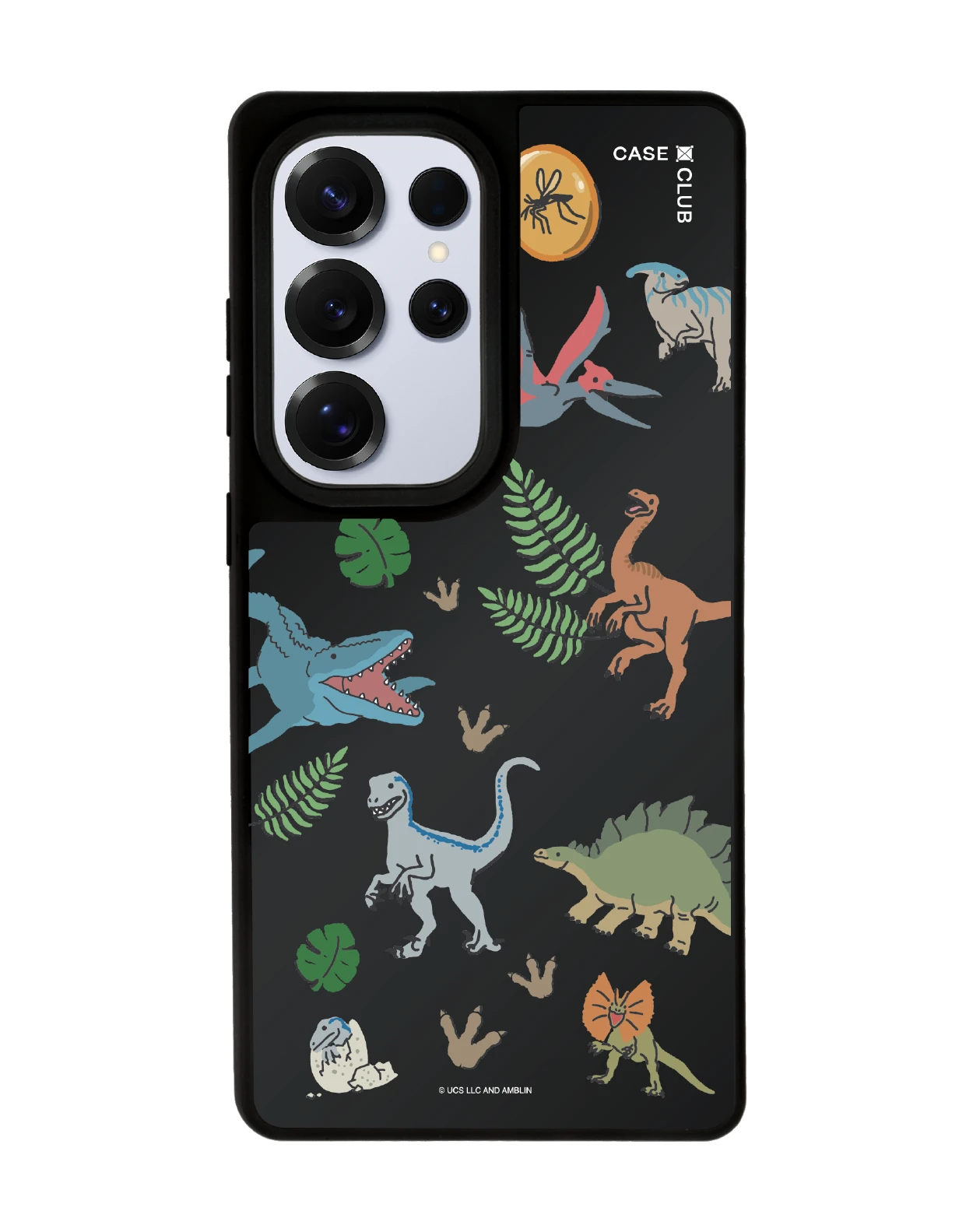 เคสกระจกดำ samsung s25 ultra matte magsafe jurassic cute dinosaur