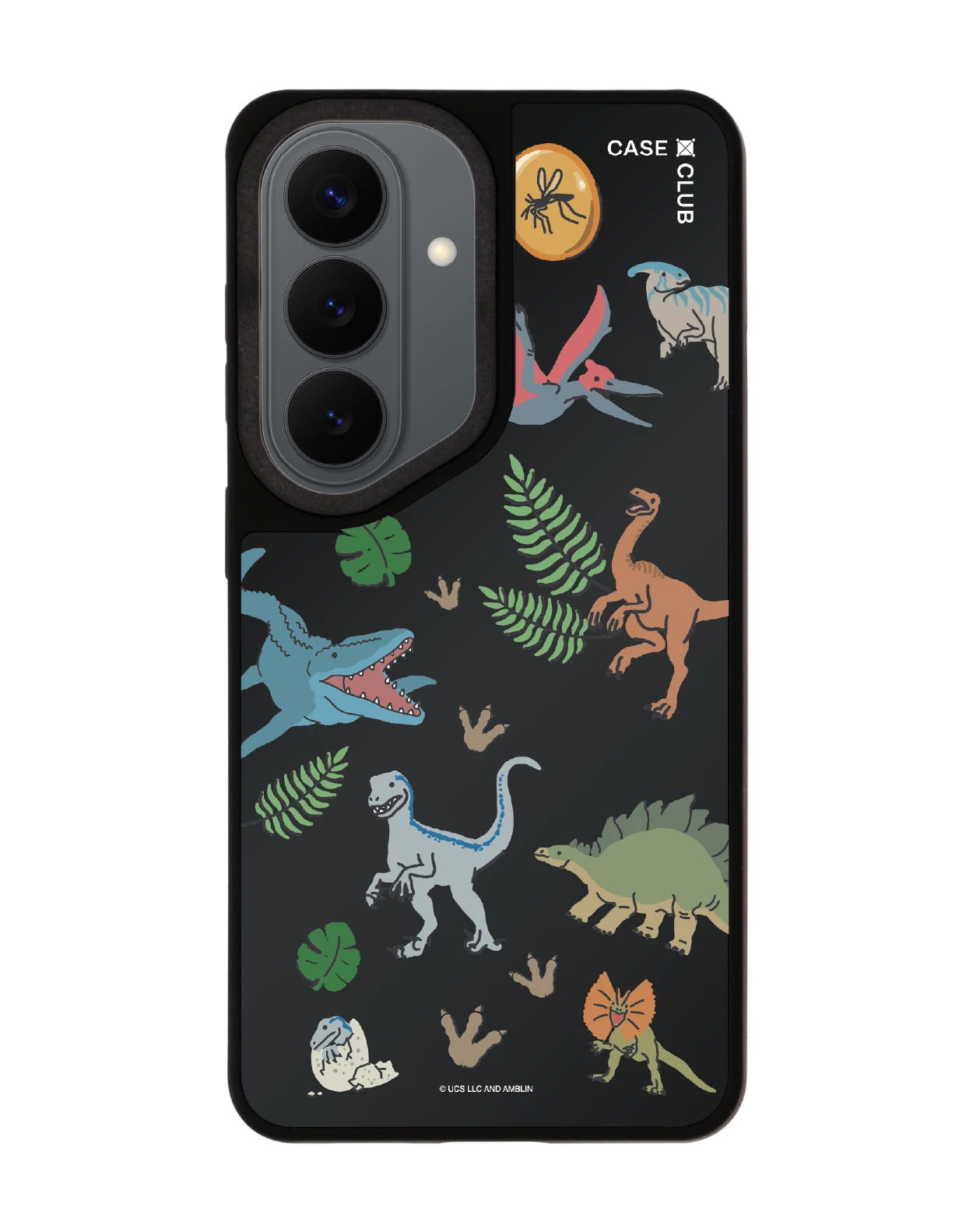 เคสกระจกดำ samsung s26 matte magsafe jurassic cute dinosaur