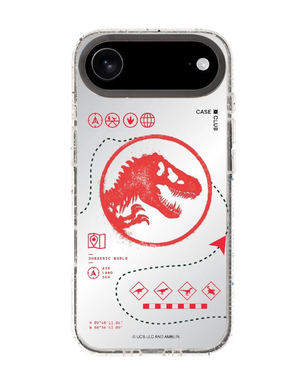 เคสกระจกใส iphone air mirror magsafe jurassic red map