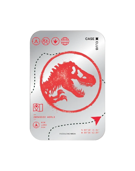 ที่เก็บบัตร magsafe แบบกระจกมีขาตั้งในตัว jurassic red map