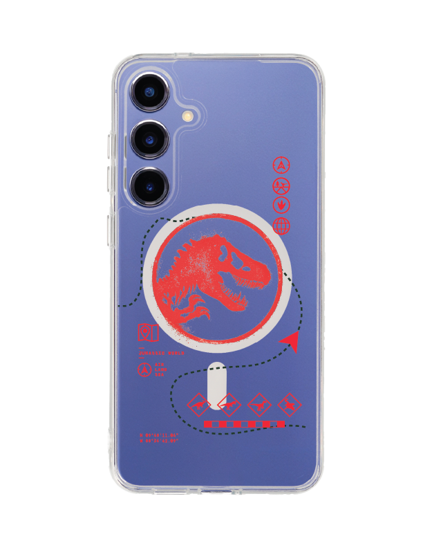 samsung galaxy s25 plus clear magsafe jurassic red map