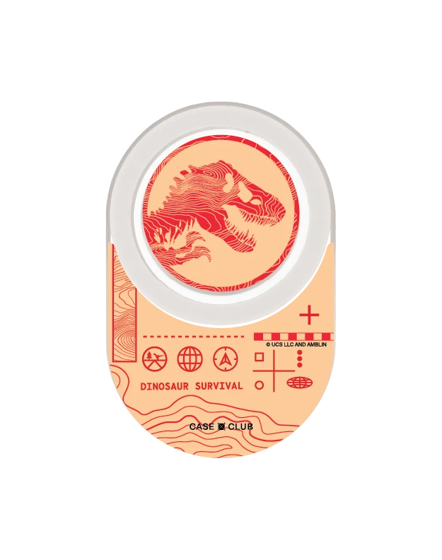 clear popgrip jurassic t-rex attack