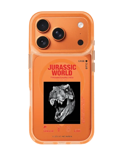 iphone 17 pro clear orange magsafe jurassic t-rex carnivore