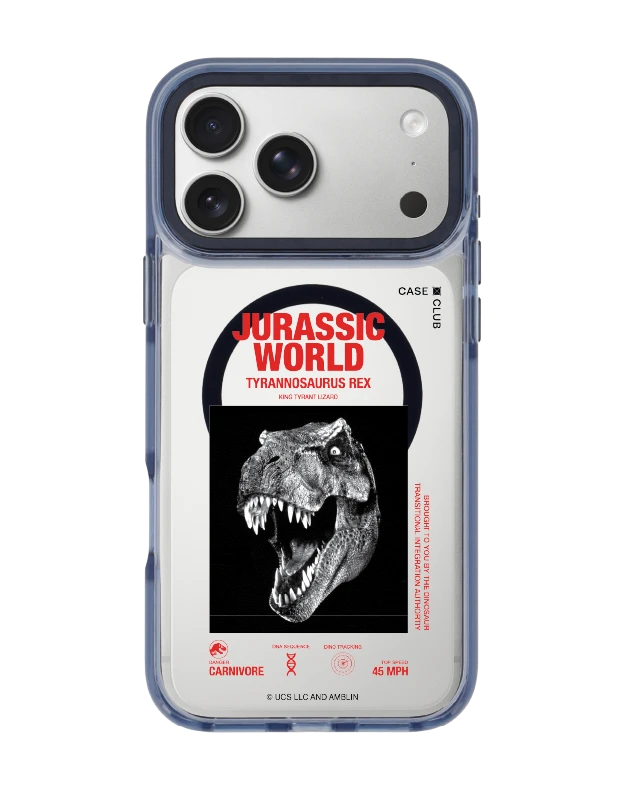 iphone 17 pro max clear blue magsafe jurassic t-rex carnivore
