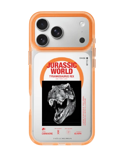 iphone 17 pro max clear orange magsafe jurassic t-rex carnivore