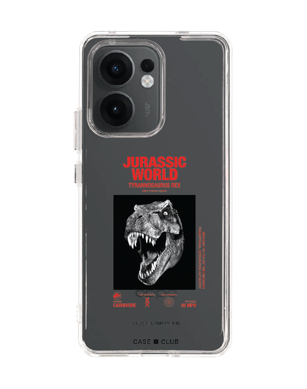 เคสใส oppo reno 13f jurassic t-rex carnivore