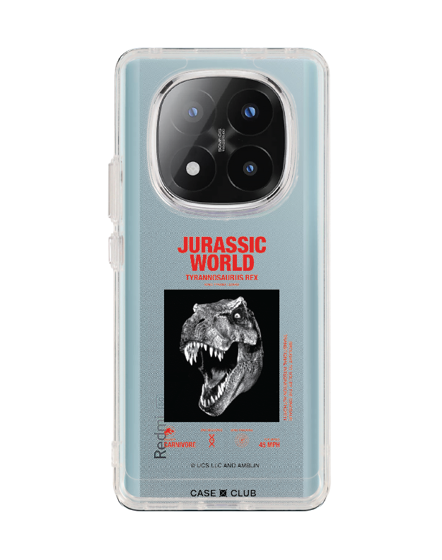 redmi note 14 pro plus clear case jurassic t-rex carnivore
