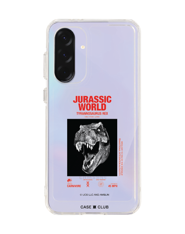 samsung galaxy a36 clear case jurassic t-rex carnivore