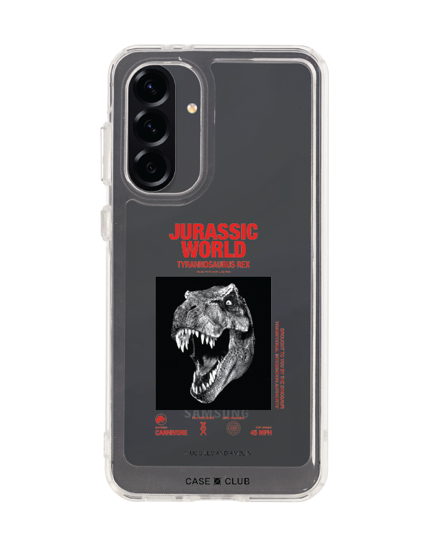 samsung galaxy a56 clear case jurassic t-rex carnivore