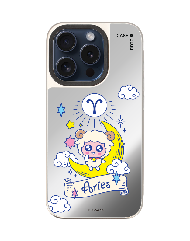 เคสกระจก iphone 15 pro magsafe kakao apeach ราศีเมษ