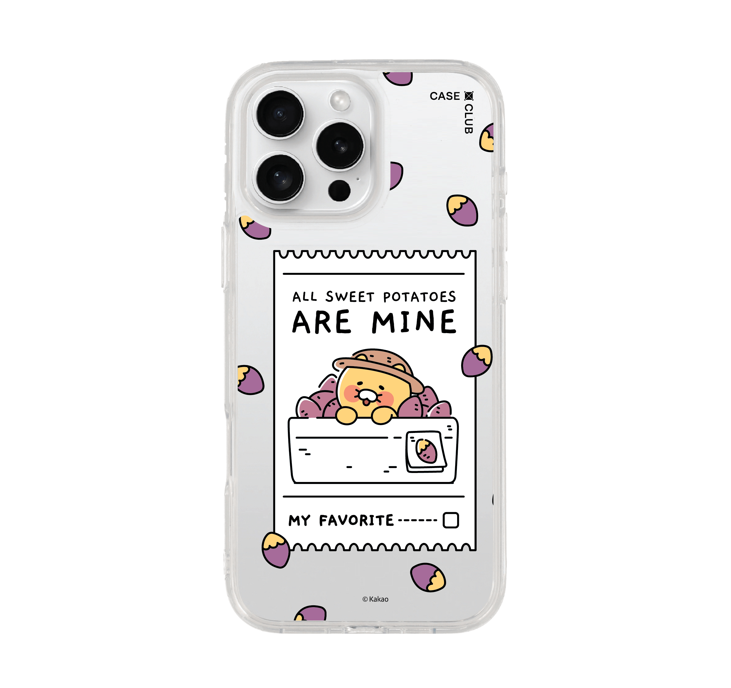 เคสใส iPhone 16 Pro Max Kakao Diary ชุนซิกมันฝรั่ง