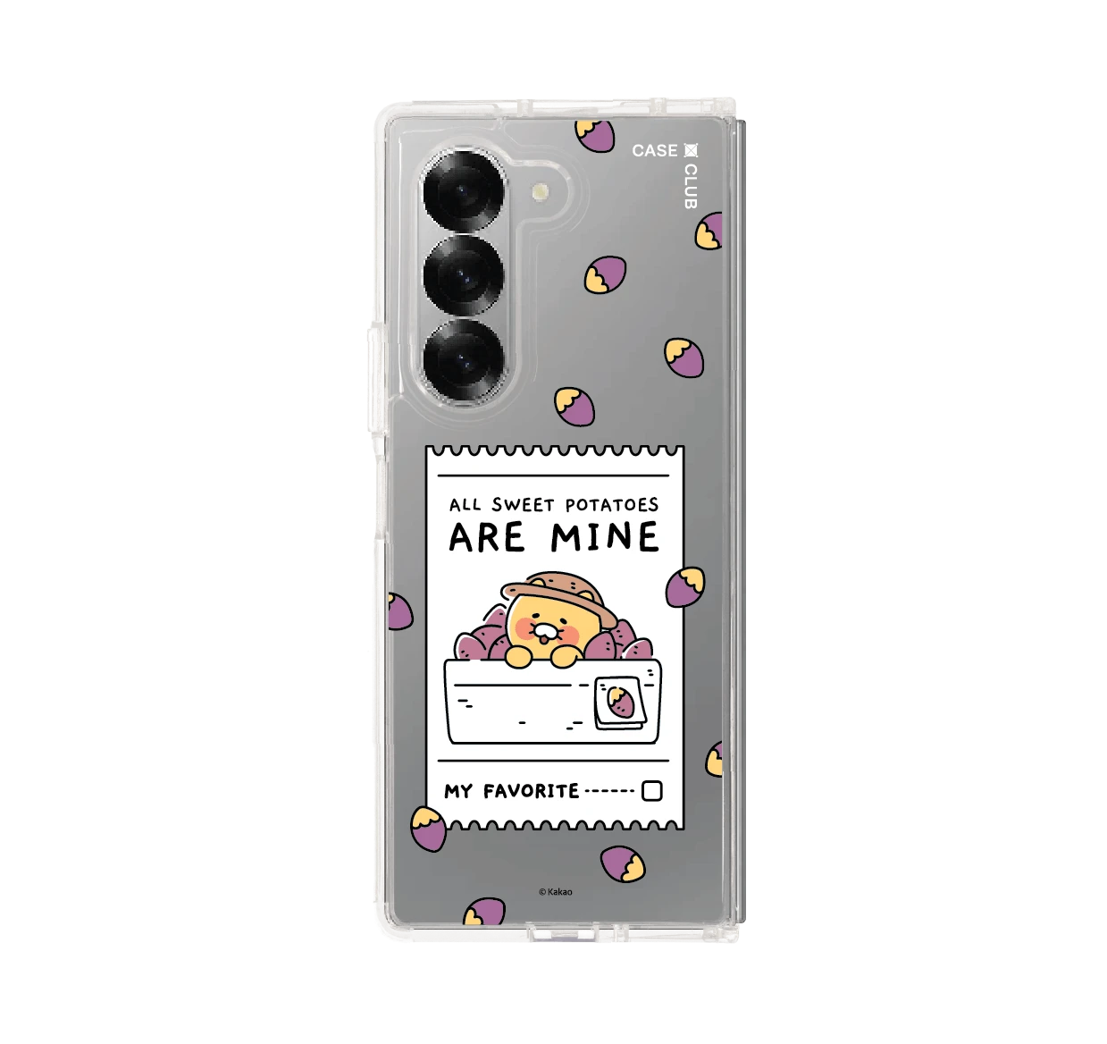 เคสใส samsung galaxy z fold 6 kakao diary choonsik potato