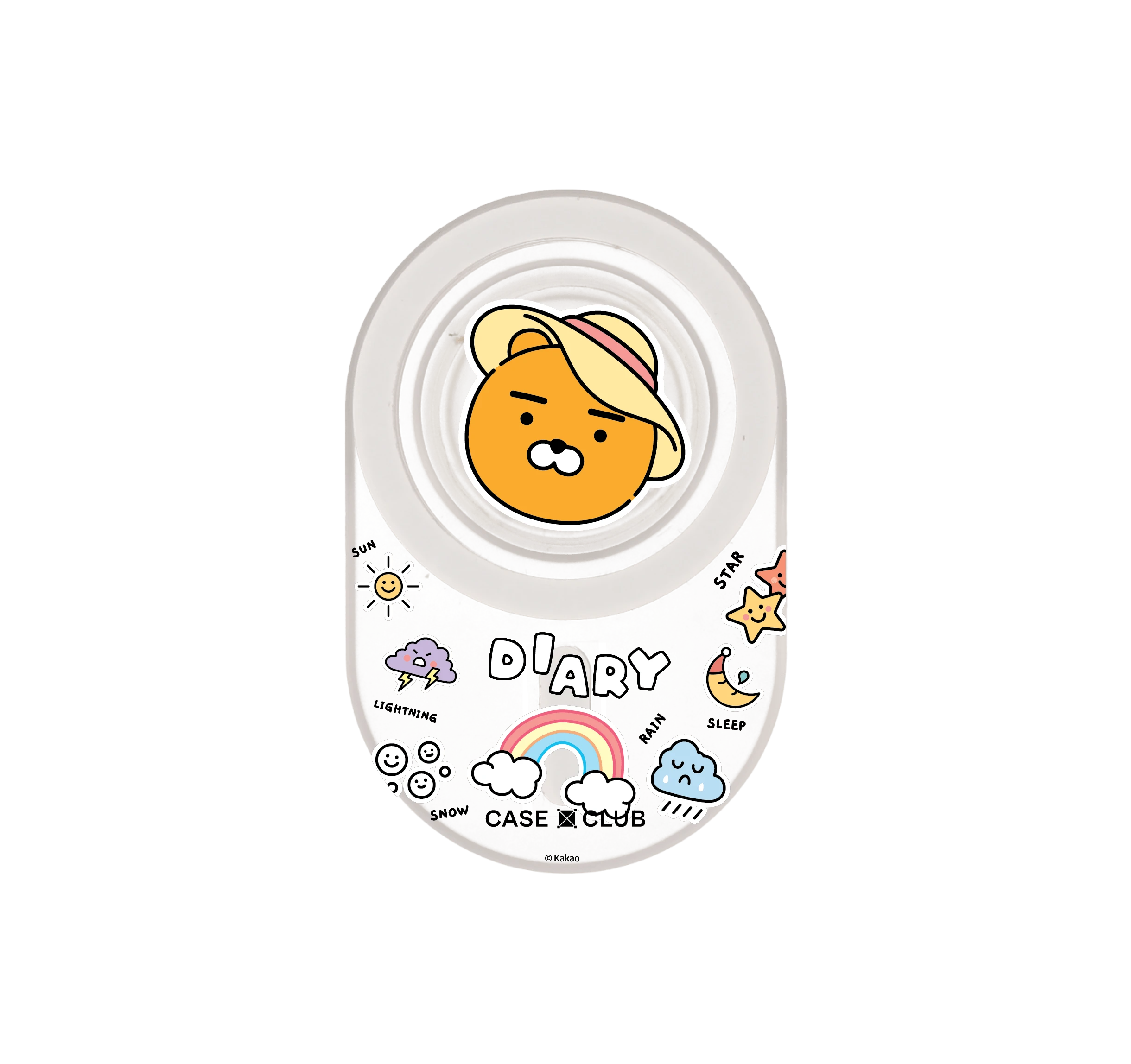 ป๊อปกริป ใส kakao diary sticker