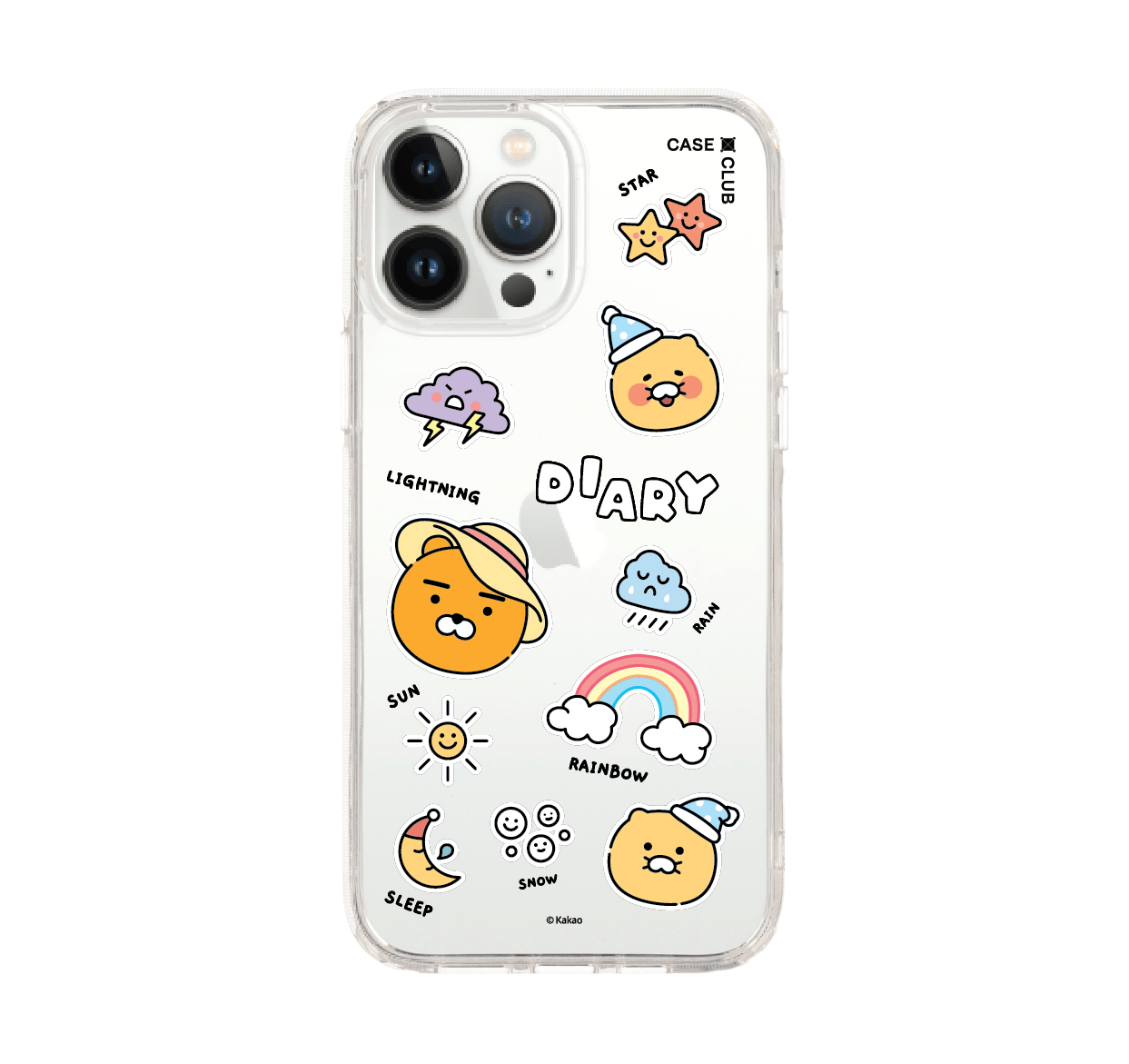 เคสใส iPhone 13 Pro Max Kakao Diary Sticker