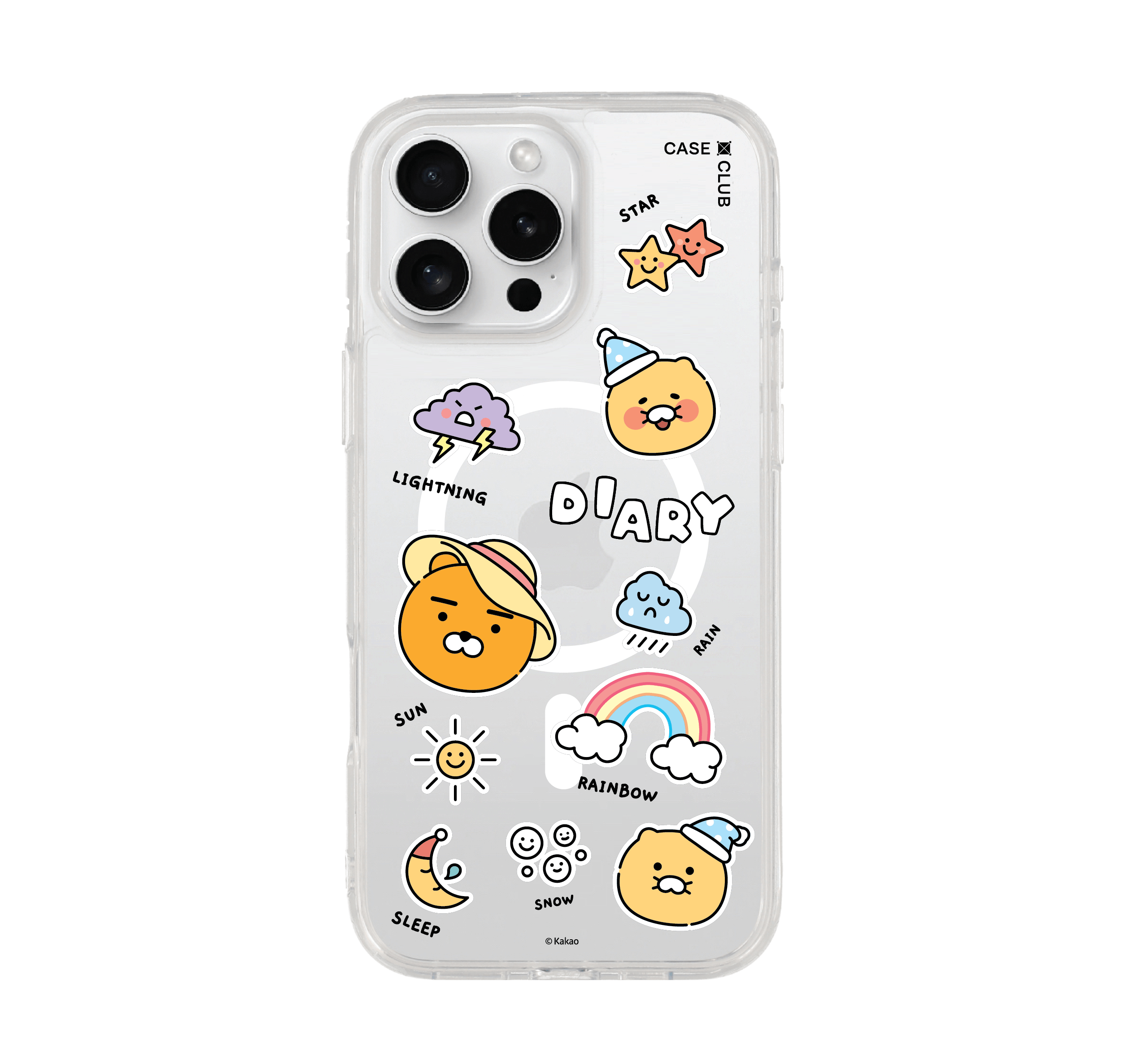 เคสใส iphone 16 pro max magsafe kakao diary sticker
