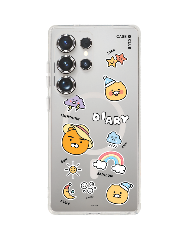 เคสใส samsung galaxy s25 ultra magsafe kakao diary sticker