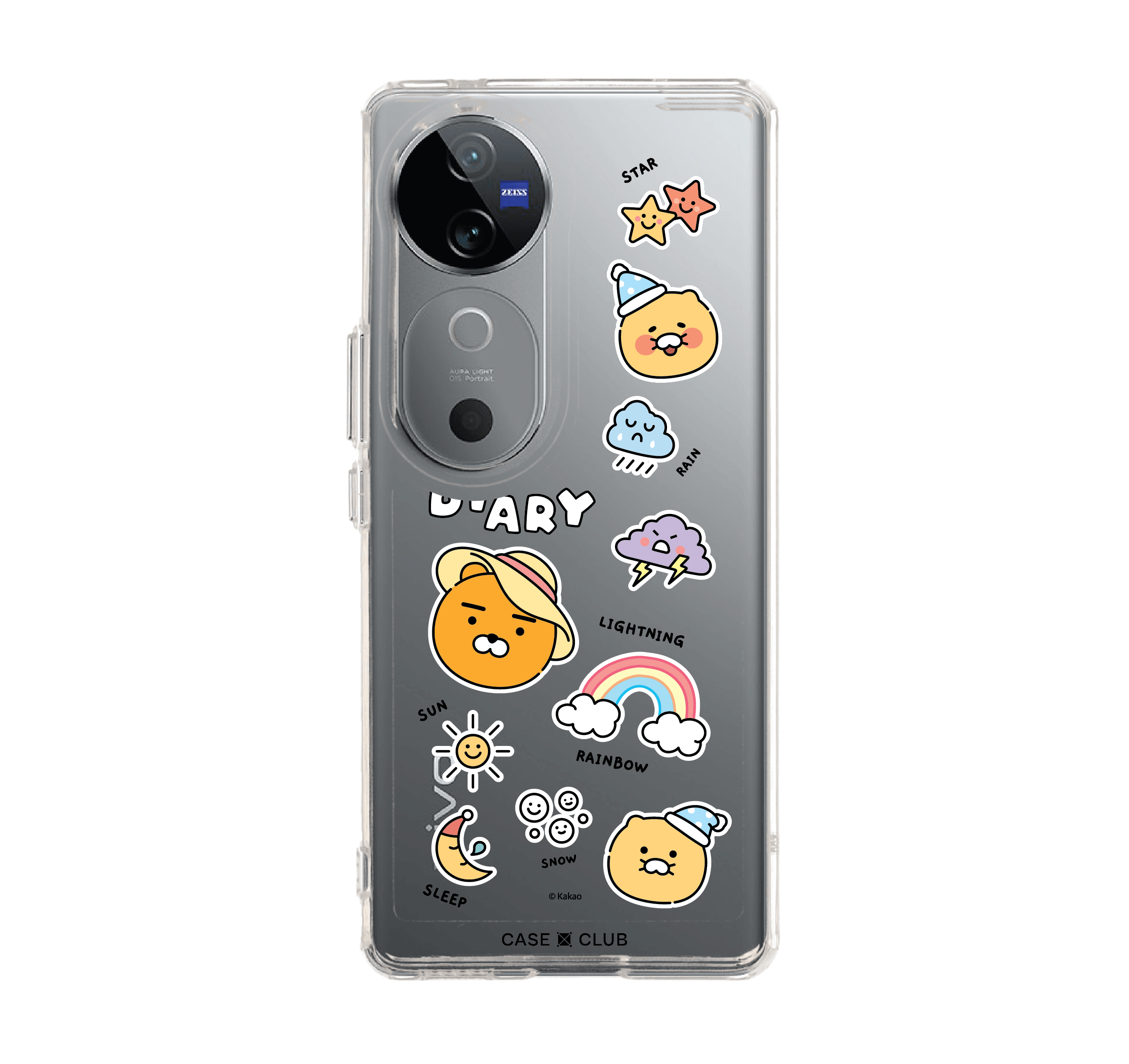 เคสใส vivo v40 5g kakao diary sticker