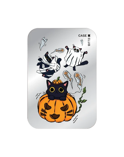 ที่เก็บบัตรกระจก magsafe มีขาตั้ง kakao halloween sticker