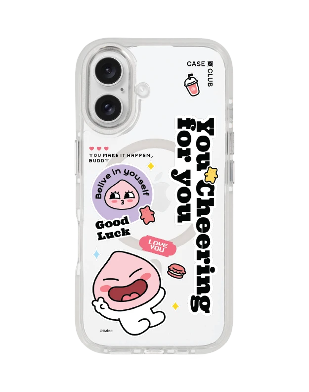 เคสใส iphone 16 magsafe สีขาว kakao quote apeach