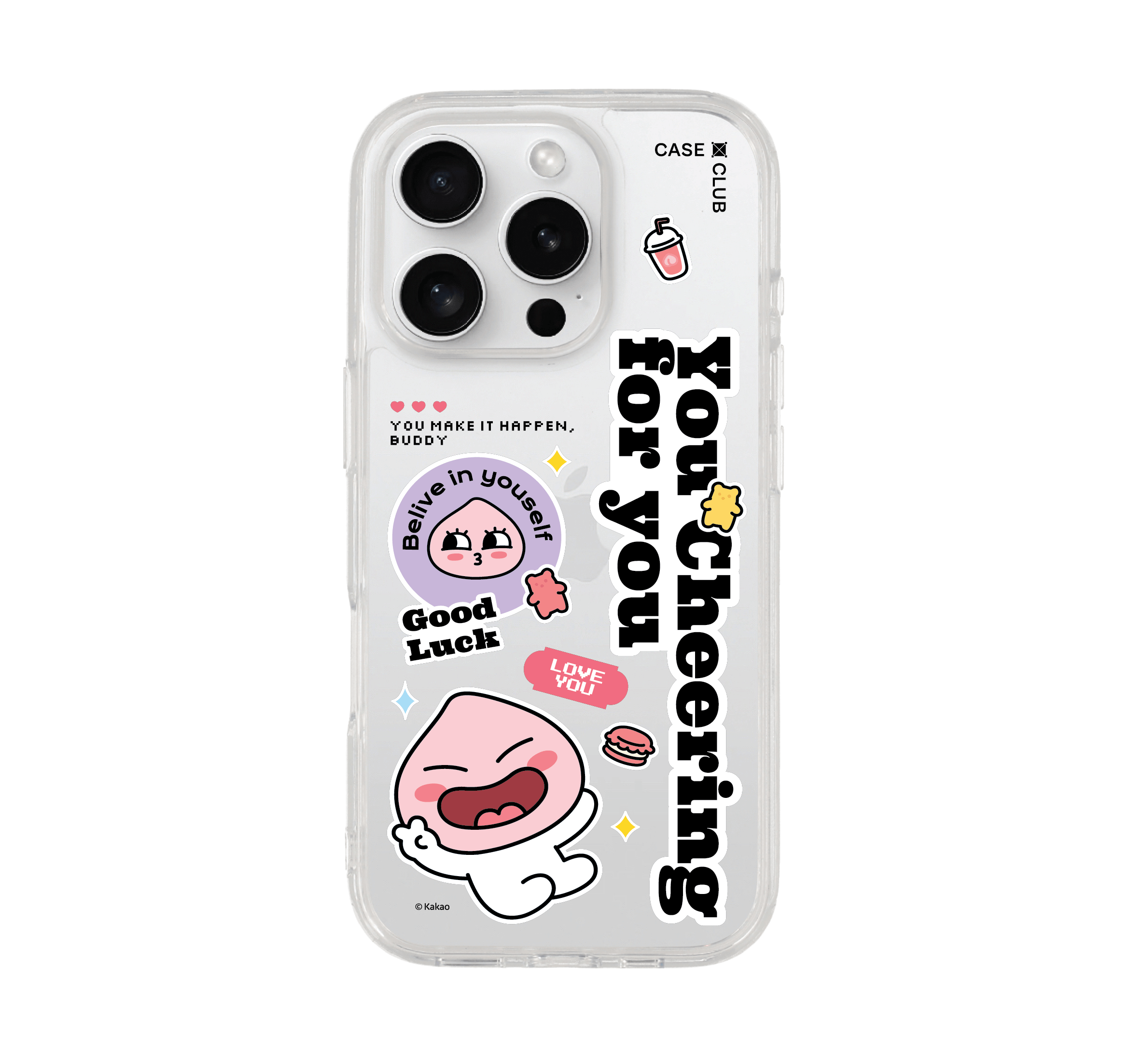 เคสใส iPhone 16 Pro Kakao Quote Apeach