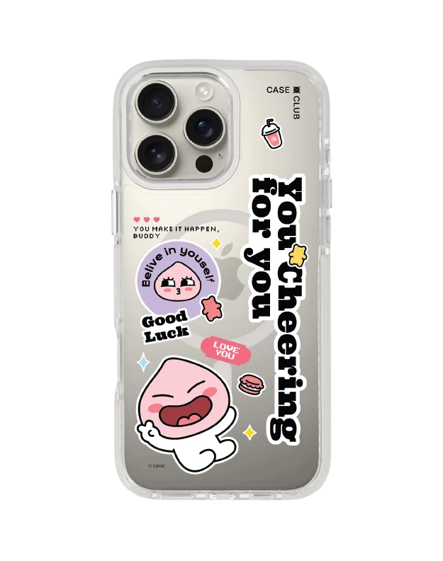 เคสใส iphone 16 pro max magsafe สีขาว kakao quote apeach