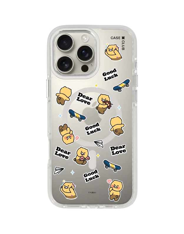 เคสใส iphone 16 pro max magsafe สีขาว kakao quote choonsik sticker