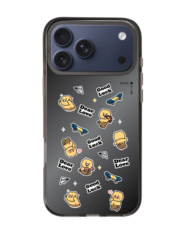 เคสกระจกดำ iphone 17 pro max magsafe kakao quote choonsik sticker