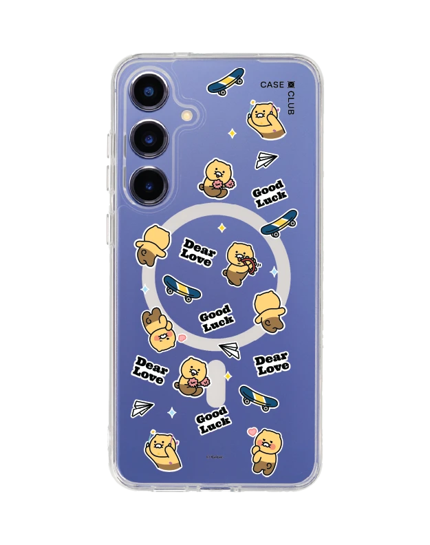 เคสใส samsung galaxy s25 plus magsafe kakao quote choonsik sticker