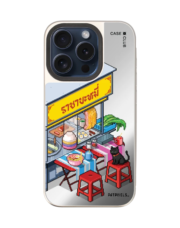 เคสกระจก iphone 15 pro magsafe ราชาบะหมี่ข้างทาง