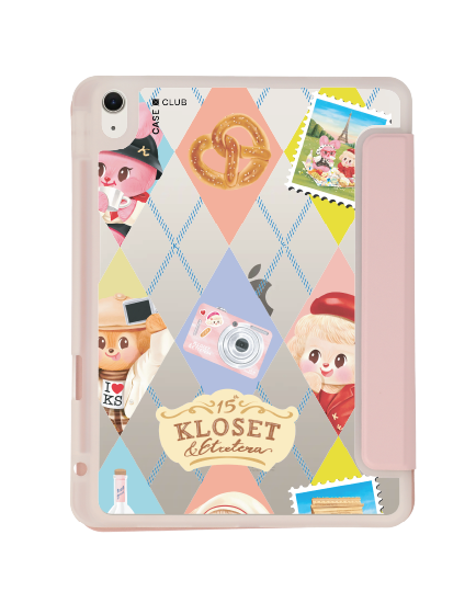 เคสใส ipad air4/5/6/7 11" 2025 (m2/m3) สีชมพู kloset bonbon bleu