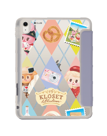 เคสใส ipad air4/5/6/7 11" 2025 (m2/m3) สีม่วง kloset bonbon bleu
