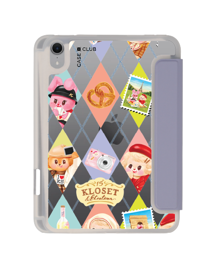 เคสใส ipad mini 7 สีม่วง kloset bonbon bleu