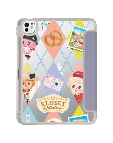 เคสใส ipad pro 11 สีม่วง kloset bonbon bleu