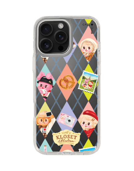 เคสใส iphone 16 pro max kloset bonbon bleu