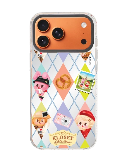 เคสกระจกใส iphone 17 pro max mirror magsafe kloset bonbon bleu