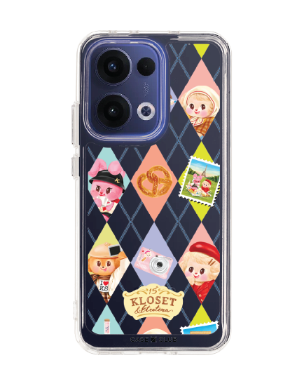 เคสใส oppo reno 13 kloset bonbon bleu