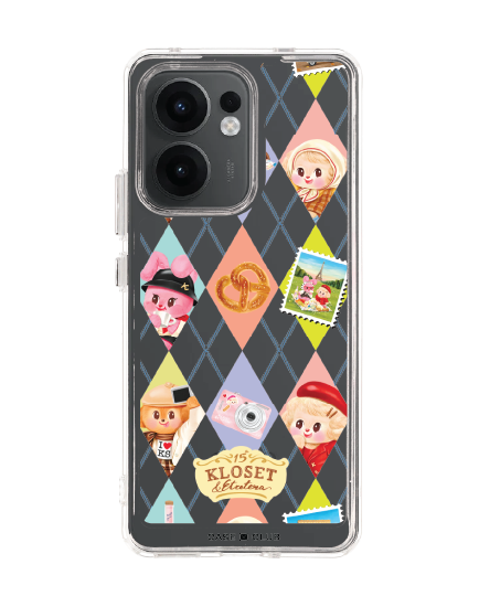 เคสใส oppo reno 13f kloset bonbon bleu