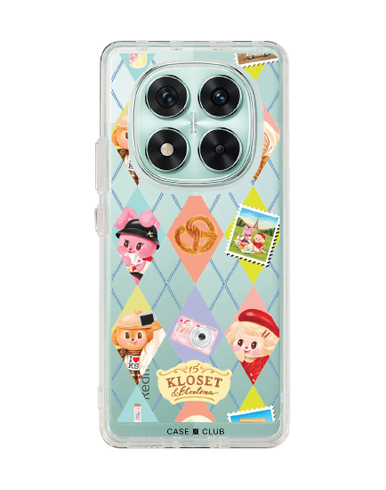 redmi note 14 pro clear case kloset bonbon bleu
