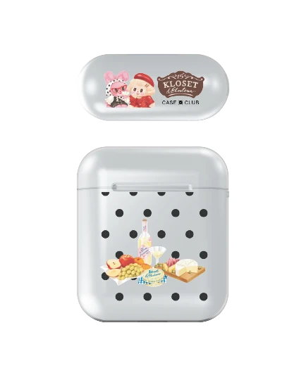 airpods (1/2 gen) clear case kloset chou cherie