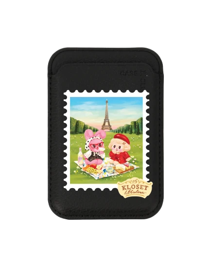 black wallet magsafe kloset chou cherie