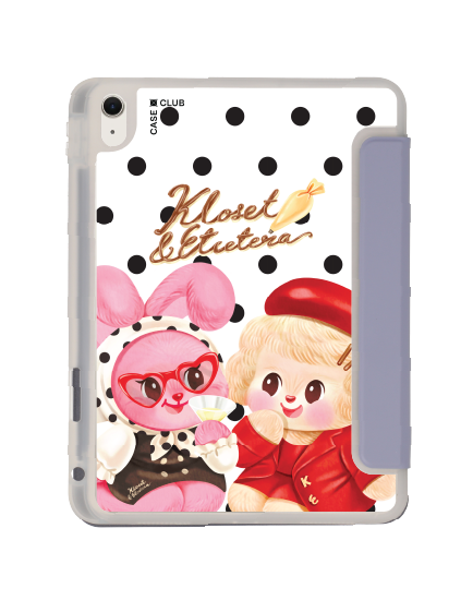 เคสใส ipad air4/5/6/7 11" 2025 (m2/m3) สีม่วง kloset chou cherie