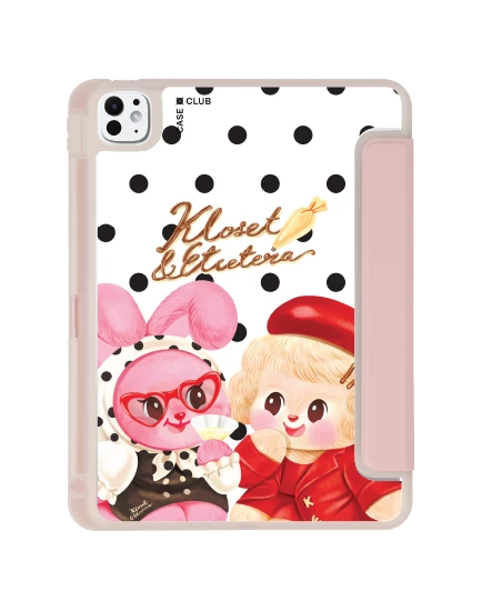 ipad pro 11" (2024) clear pink kloset chou cherie