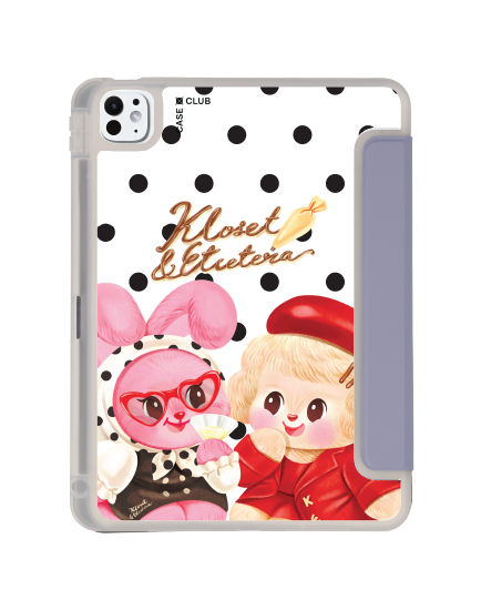 เคสใส ipad pro 11 สีม่วง kloset chou cherie