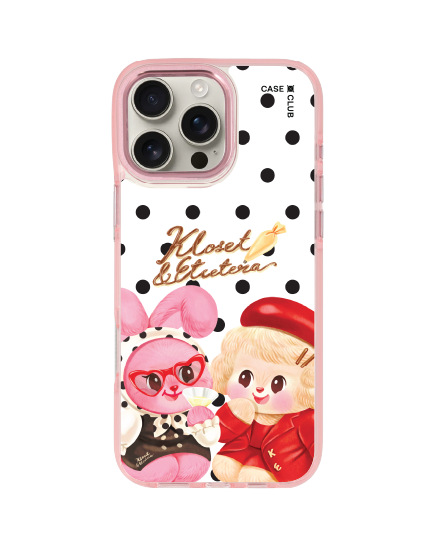 iphone 16 pro max clear pink magsafe kloset chou cherie
