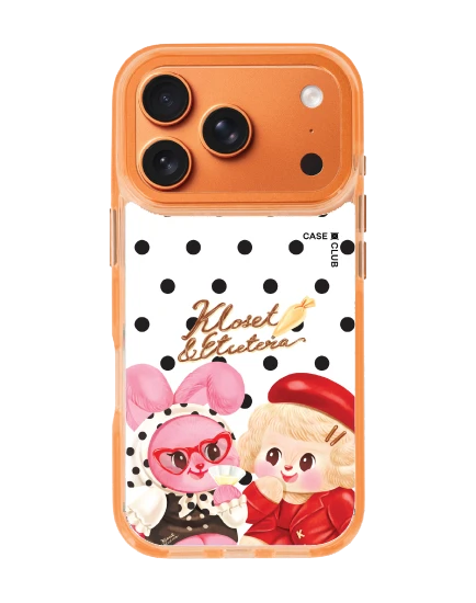 เคสใสสีส้ม iphone 17 pro magsafe kloset chou cherie